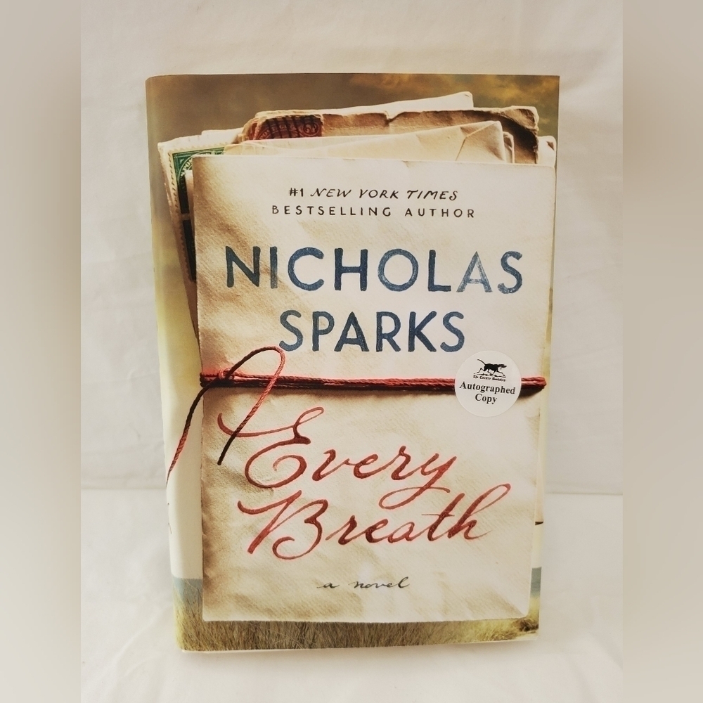 Autographed First Edition First Printing of Every Breath by Nicolas Sparks